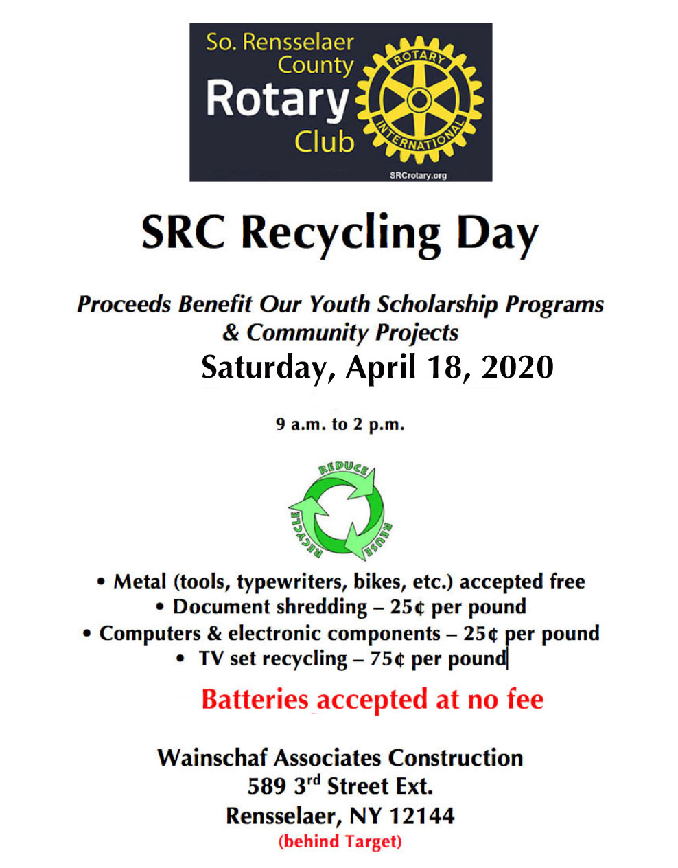 2020 Recycling Flyer