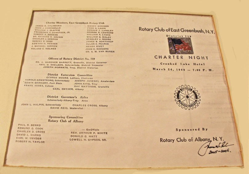 Charter Night Program 1960