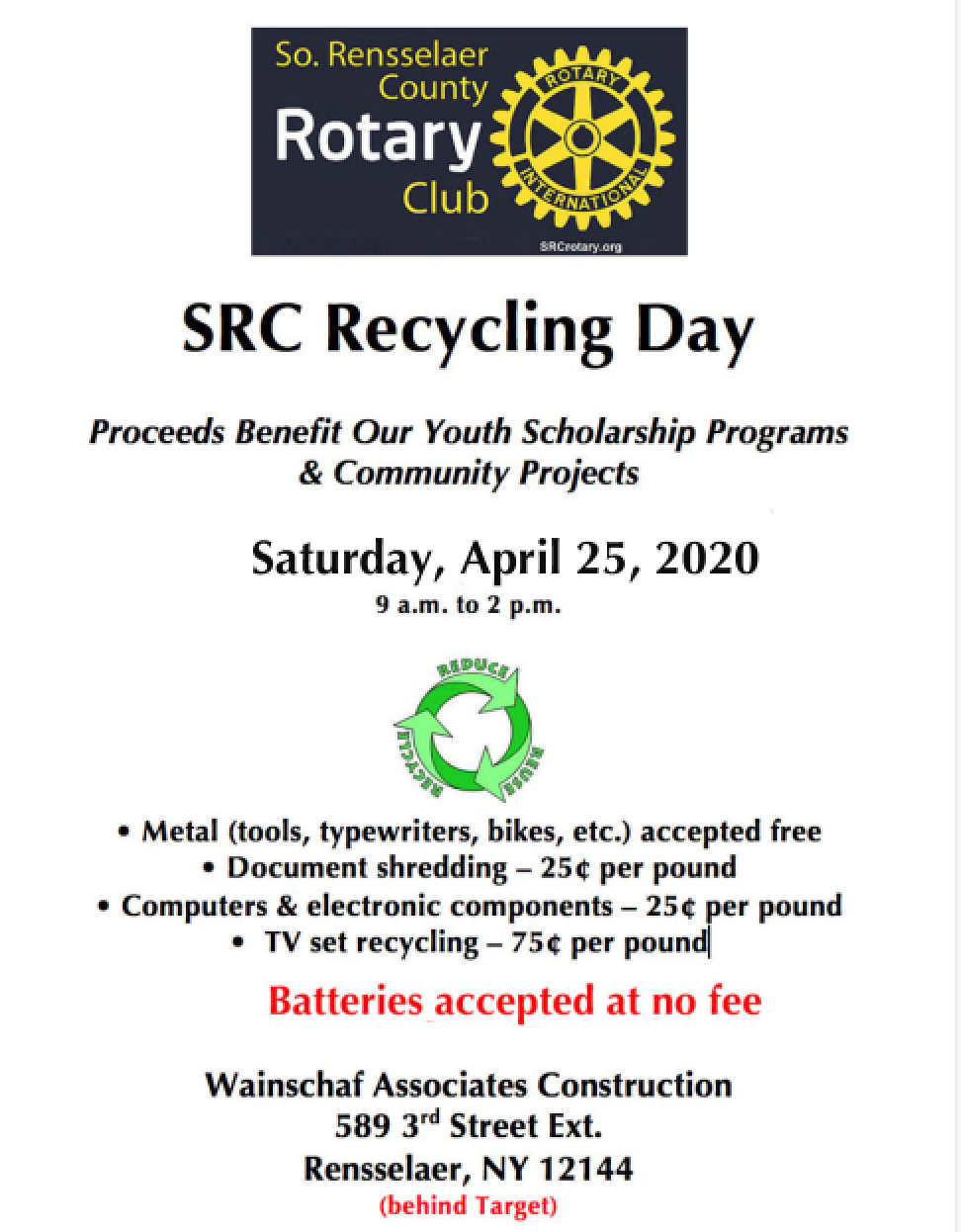 2020 Recycling Flyer revised